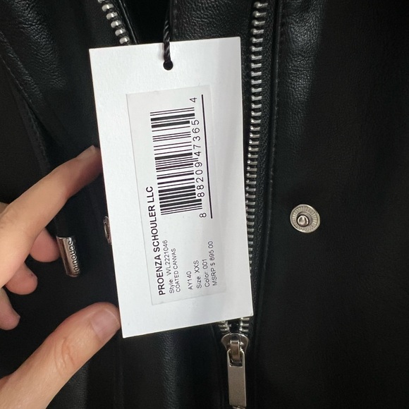 Proenza Schouler White Label Fwix Leather Parka NEW with tags - Picture 5 of 5